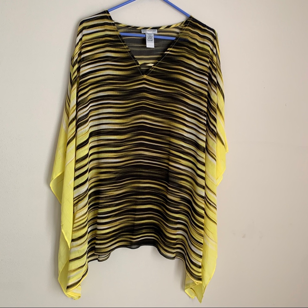 Catherines Cold Shoulder Sheer Tunic